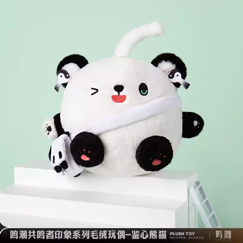 Doll Panda Jianxin & Chim Yangyang 15cm – Wuthering Waves – Chính hãng Kuro Games