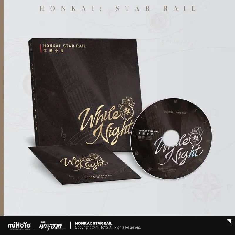 Album CD vật lý chủ đề White Night – Honkai Star Rail – Chính hãng Mihoyo