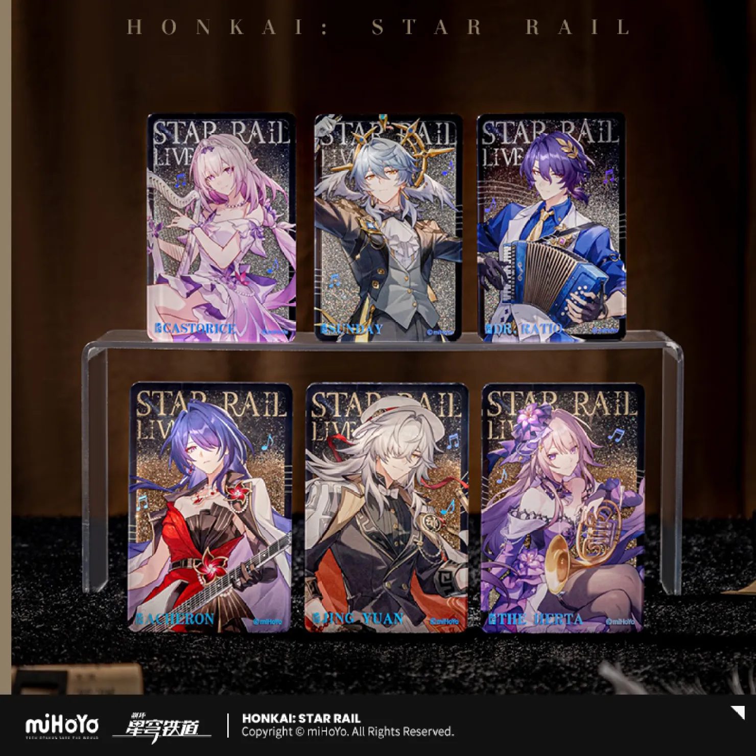 Khối tranh cát lún Acrylic dòng Star Rail Live – Honkai Star Rail – Chính hãng Mihoyo