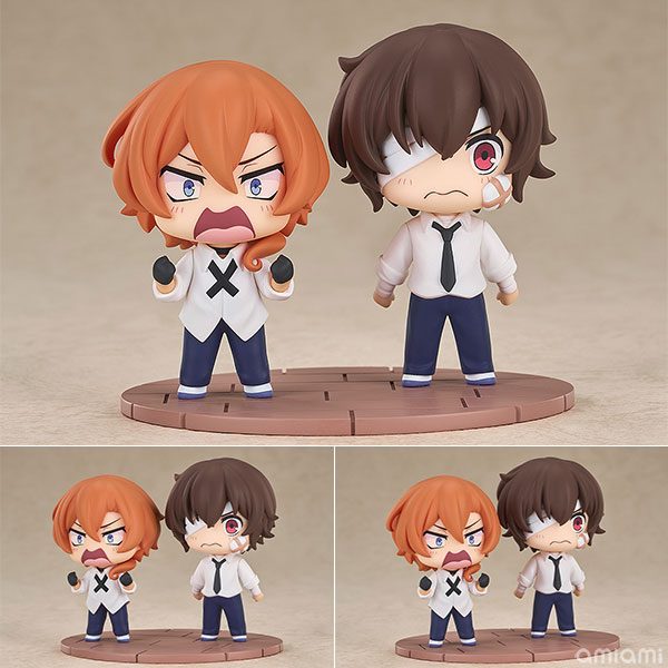 Chibi Figure Bungo Stray Dogs Wan! Osamu Dazai & Chuya Nakahara phiên bản 14 tuổi – Chính hãng Good Smile Company