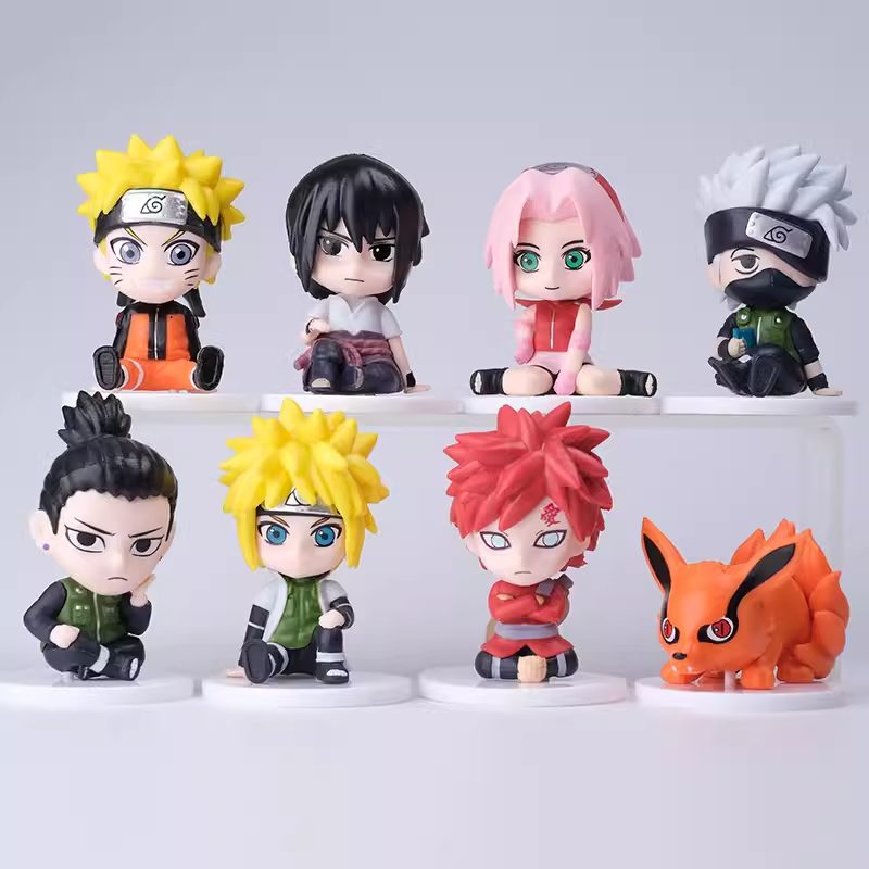 Chibi figure Naruto Shippuden – Naruto, Cửu Vĩ, Shikamaru, Sakura, Sasuke, Gaara, Minato