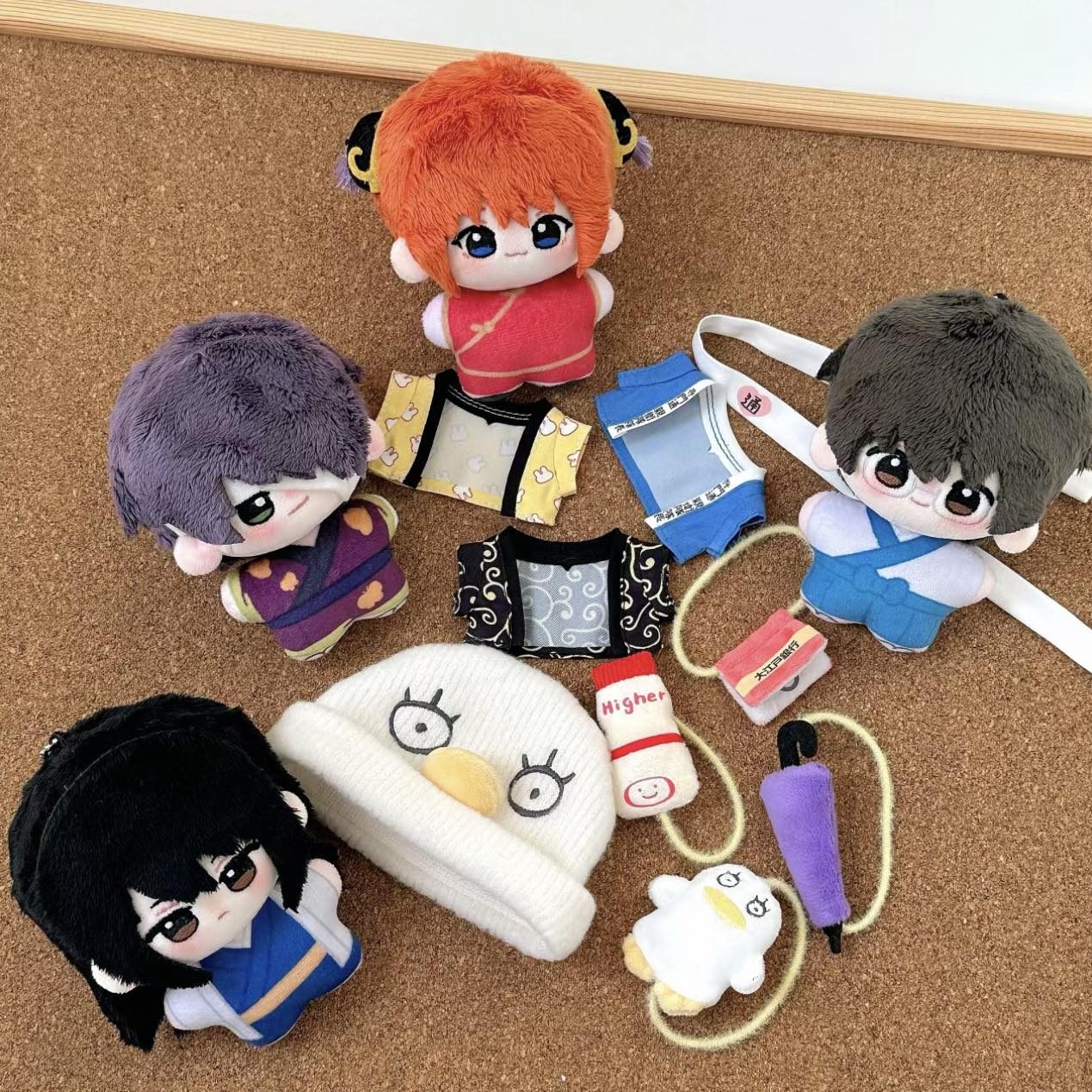 Doll ngôi sao Takasugi & Katsura & Kagura & Shinpachi 10cm – Gintama