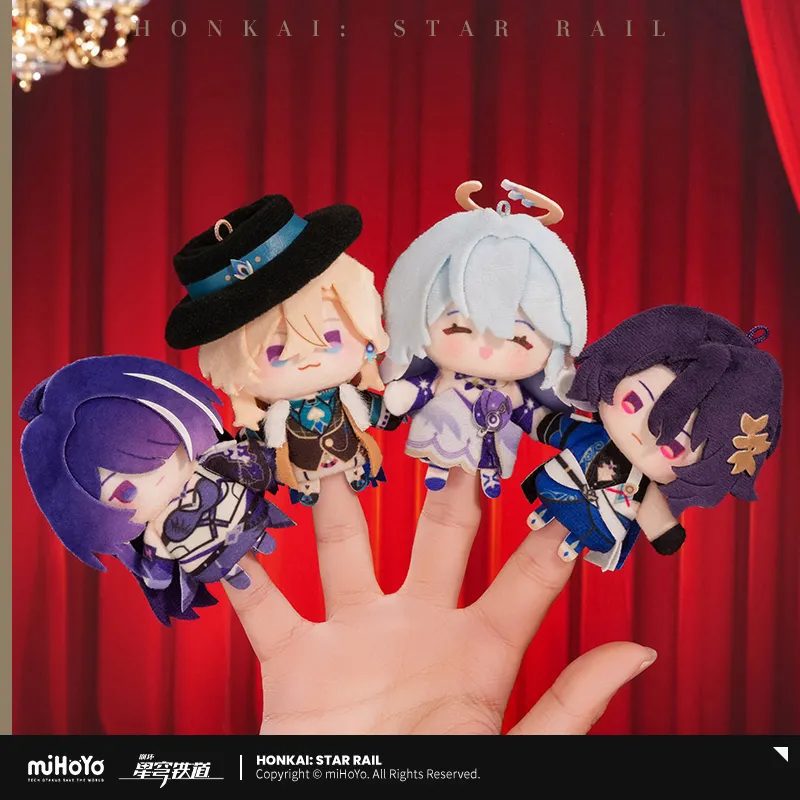 Móc khóa bông Sparkle & Sampo & Black Swan – Honkai Star Rail – Chính hãng Mihoyo