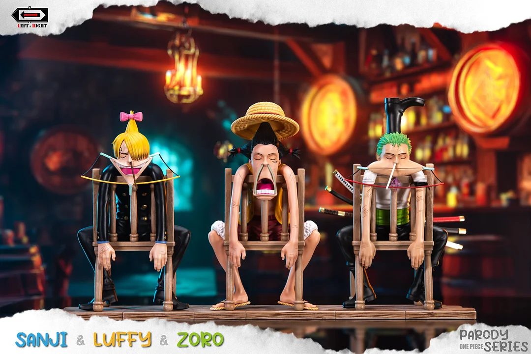 Famous Scene Series 001 Sitting Monster Trio – ONE PIECE  – LEFT & RIGHT Studio