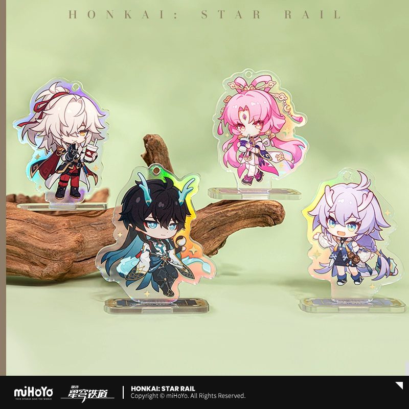 Standee móc khóa chibi Train Travel Q – Honkai Star Rail – Chính hãng Mihoyo