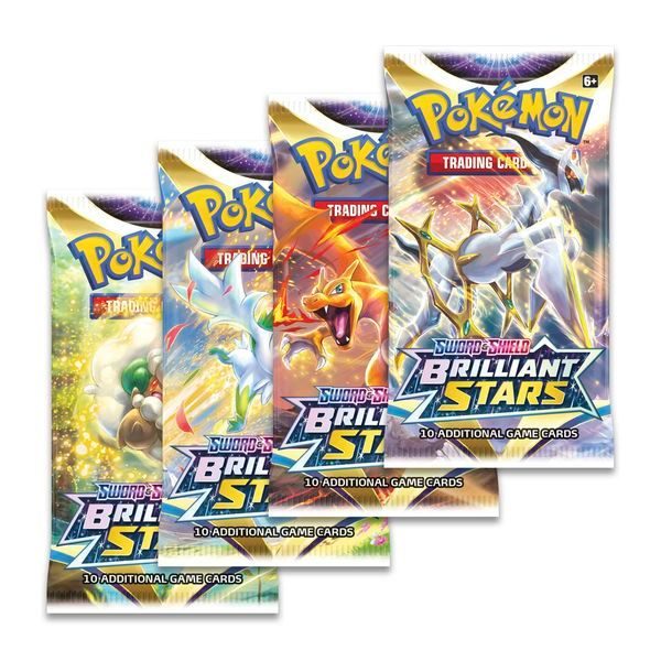 Thẻ bài Pokemon Sword & Shield Brilliant Stars Booster Pack – Chính hãng TCG