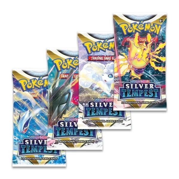 Thẻ bài Pokemon Sword & Shield Silver Tempest Booster Pack – Chính hãng TCG