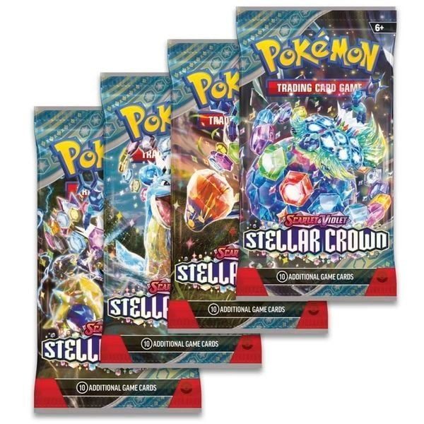 Thẻ bài Pokemon Stellar Crown Booster Pack – Chính hãng TCG