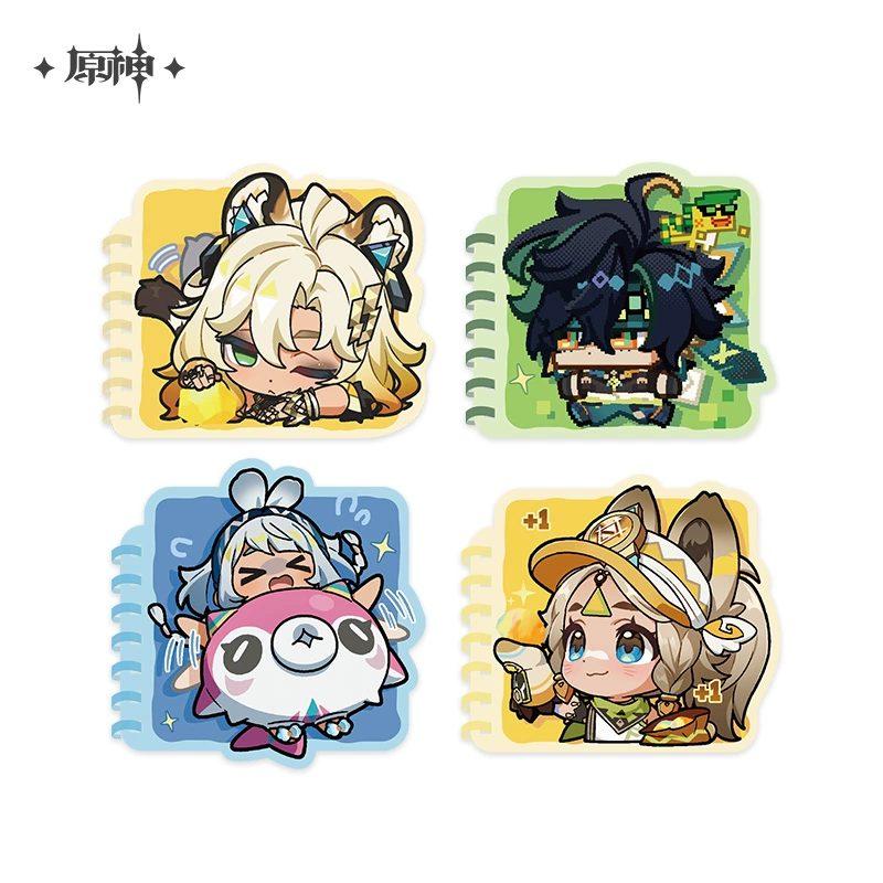 Sổ ghi chép series biểu cảm chibi Vùng Đất Natlan – Genshin Impact – Chính hãng Mihoyo