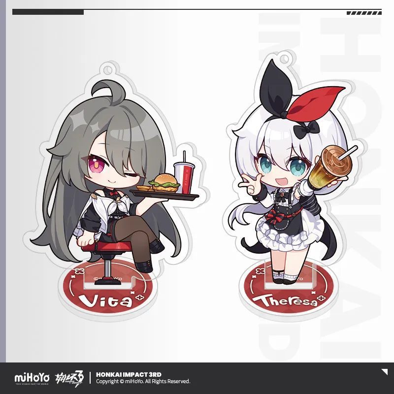 Móc khóa standee series Mỹ Vị Lên Tàu – Honkai Impact 3rd – Chính hãng Mihoyo