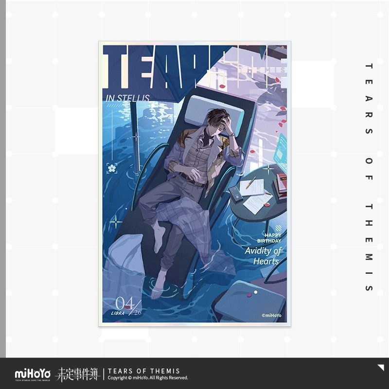Shikishi sinh nhật Tả Nhiên chủ đề Vẹn Nguyên Năm Tháng – Tears of Themis – Chính hãng Mihoyo