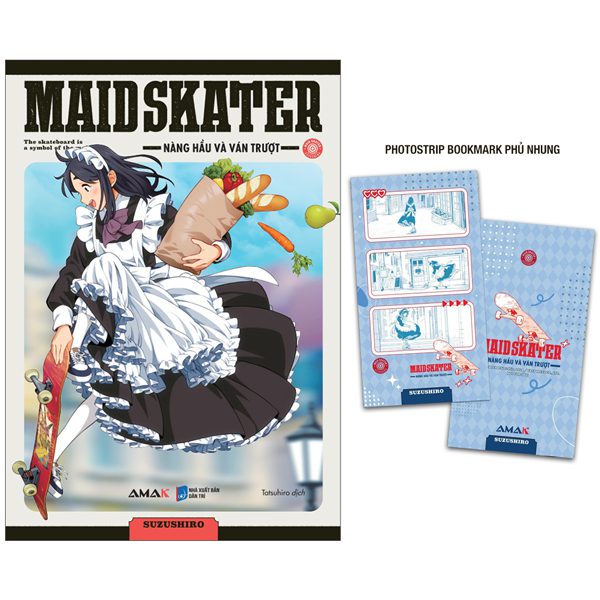Truyện tranh Maid Skater – The Skateboard Is A Symbol Of The Maid – Nàng Hầu Và Ván Trượt – Tặng Kem Bìa Áo + Photostrip Bookmark – Dân Trí
