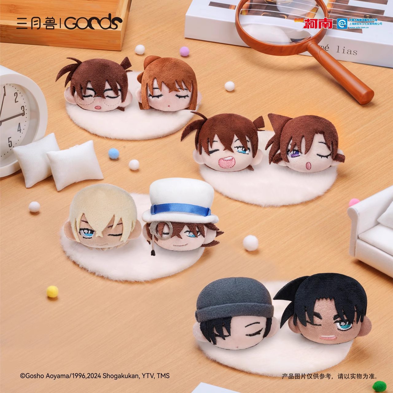 Huy hiệu bông Conan & Kaito Kid – Detective Conan – Chính hãng Tam Nguyệt Thú