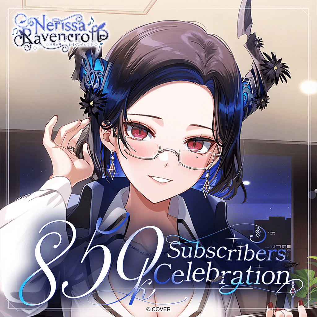 Bộ sản phẩm Nerissa Ravencroft kỷ niệm 850K Subscribers Celebration – Chính hãng Hololive Production