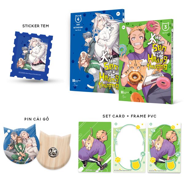 Truyện Manga – Kiếp Làm Sen Của Các Hoàng Thượng – Tập 3 + Tập 4 (Bộ 2 Cuốn) – Bản Đặc Biệt – Tặng Kèm Sticker Tem + Set Card + Frame PVC + Pin Gỗ – Hà Nội