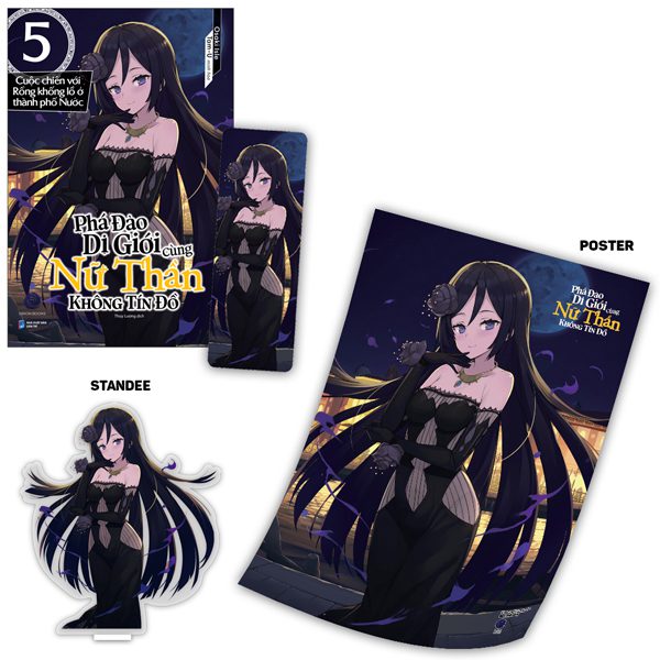 Light novel Phá Đảo Dị Giới Cùng Nữ Thần Không Tín Đồ – Tập 5 – Cuộc Chiến Với Rồng Khổng Lồ Ở Thành Phố Nước – Bản Đặc Biệt – Tặng Kèm Bookmark + Poster + Standee – Dân Trí
