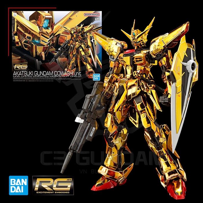RG 041 1/144 ORB-01 Akatsuki Gundam (Oowashi Unit) – Chính hãng Bandai