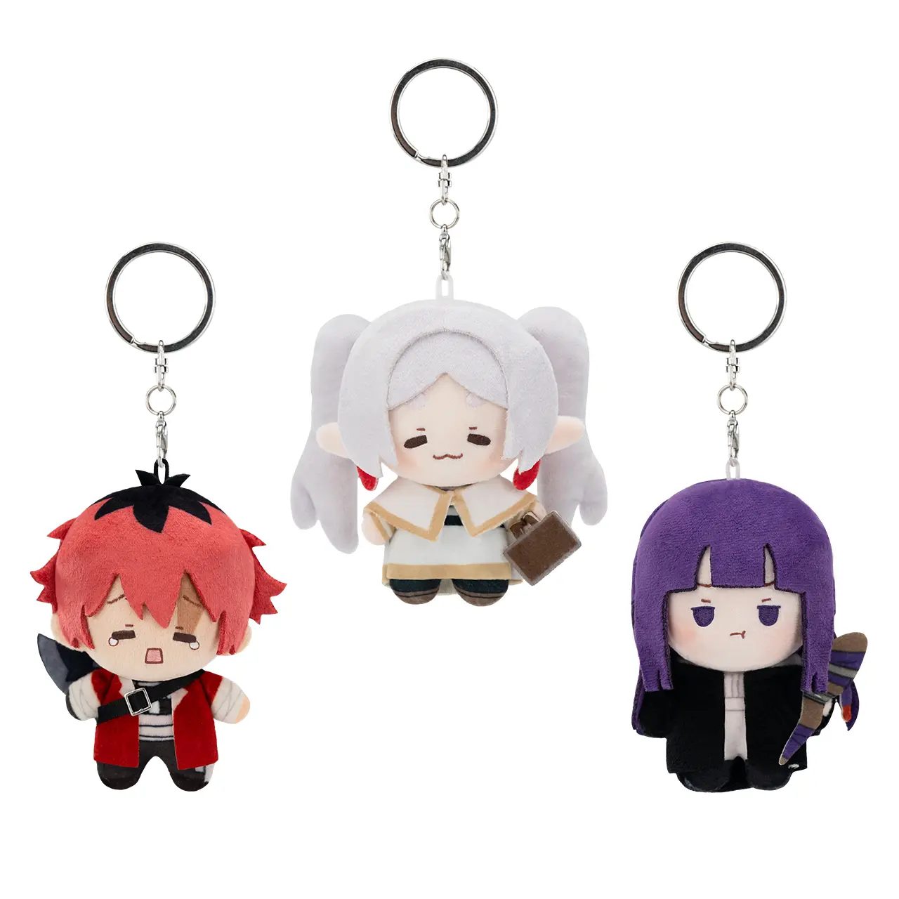 Móc khóa bông Frieren & Fern & Stark 10cm – Frieren: Beyond Journey’s End – Chính hãng GONG