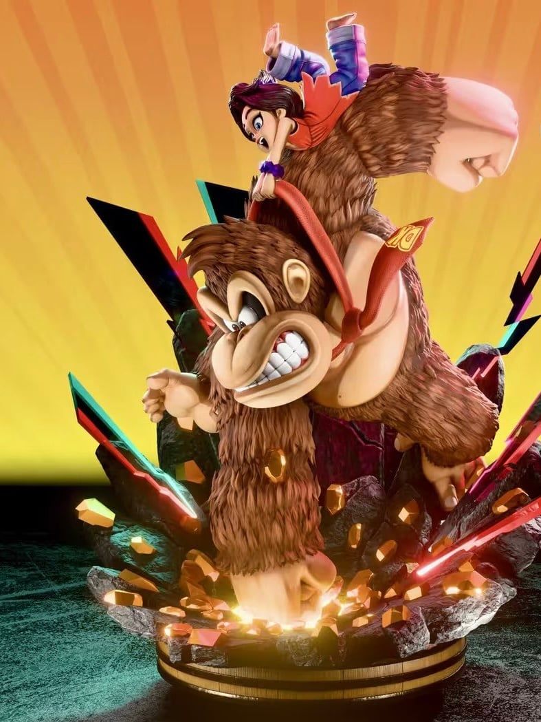 DK Banana Diorama – Donkey Kong – Kintsukuroi Creations