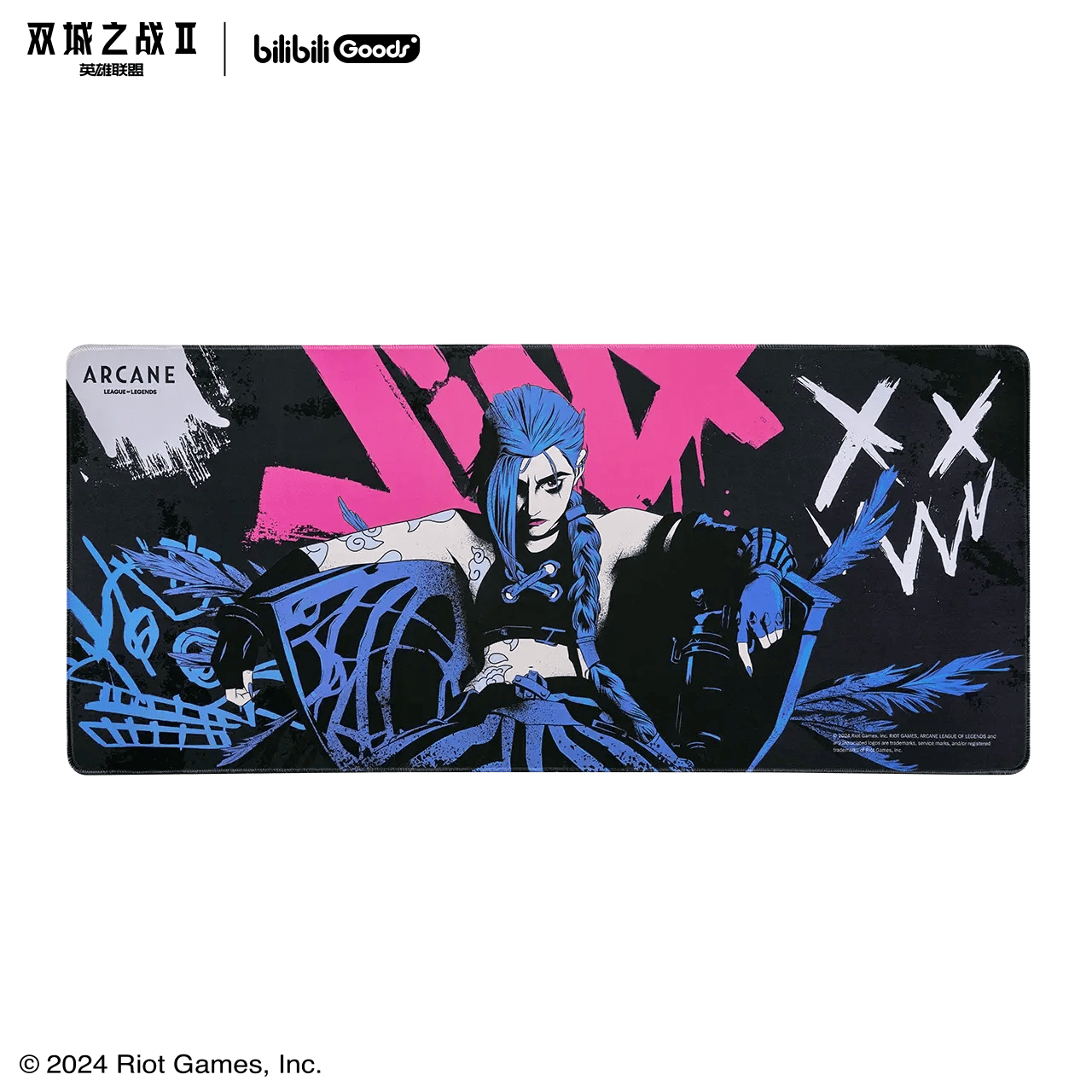 Lót chuột Jinx chủ đề Arcane – Liên Minh Huyền Thoại – Chính hãng Bilibili Goods