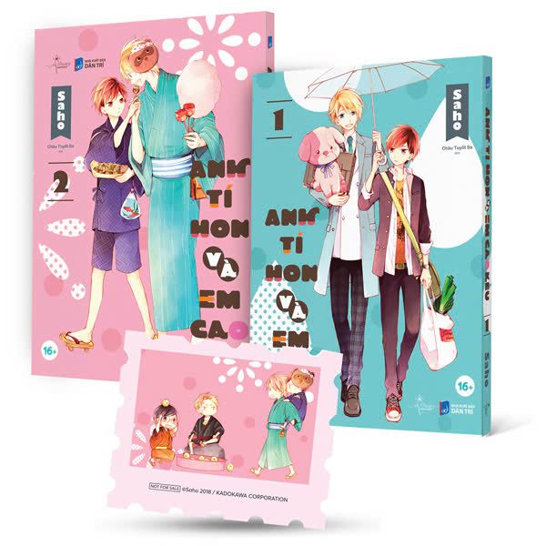 Truyện tranh Manga – Anh Tí Hon Và Em Cao Kều – Tập 1 + Tập 2 (Bộ 2 Tập) – Tặng Kèm Sticker Tem – Dân Trí