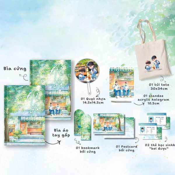 Truyện Ai Đó – Tập 1 – Bản Đặc Biệt – Bìa Cứng – Tặng Kèm 1 Bookmark + 1 Postcard + 1 Túi Tote + 1 Quạt Nhựa + 1 Standee + 2 Thẻ Học Sinh – Hà Nội