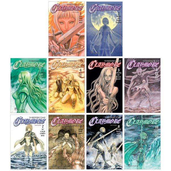 Truyện tranh Combo Manga – Claymore: Tập 1 – Tập 10 (Bộ 10 Tập) – Trẻ