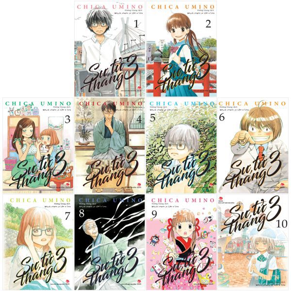 Truyện tranh Combo Manga – Sư Tử Tháng 3: Tập 1 – Tập 10 (Bộ 10 Tập) (Tái Bản 2025) – Kim Đồng