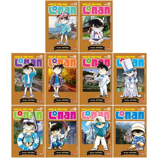 Truyện tranh Combo Manga – Thám Tử Lừng Danh Conan – Bản Nâng Cấp: Tập 11 – Tập 20 (Bộ 10 Tập) – Kim Đồng