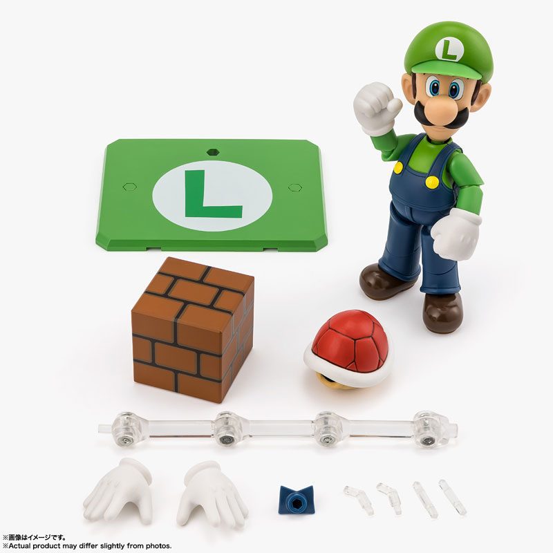S.H.Figuarts Luigi – Super Mario – Chính hãng Bandai Spirits