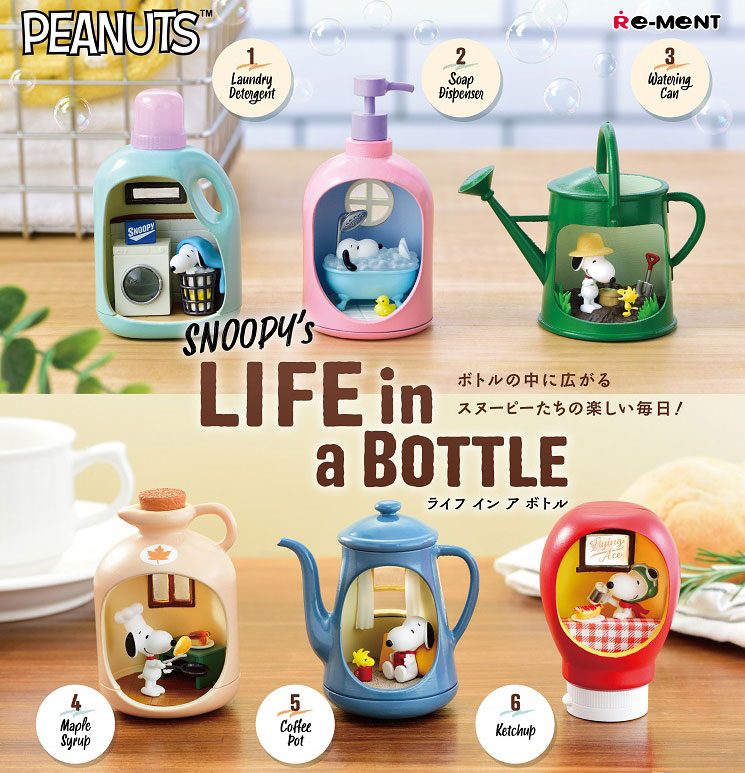SNOOPY’s LIFE in a BOTTLE – Peanuts – Chính hãng RE-MENT