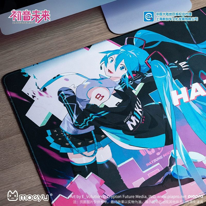 Lót chuột cỡ lớn Hatsune Miku chủ đề Trái tim eSports – Vocaloid – Chính hãng Moeyu