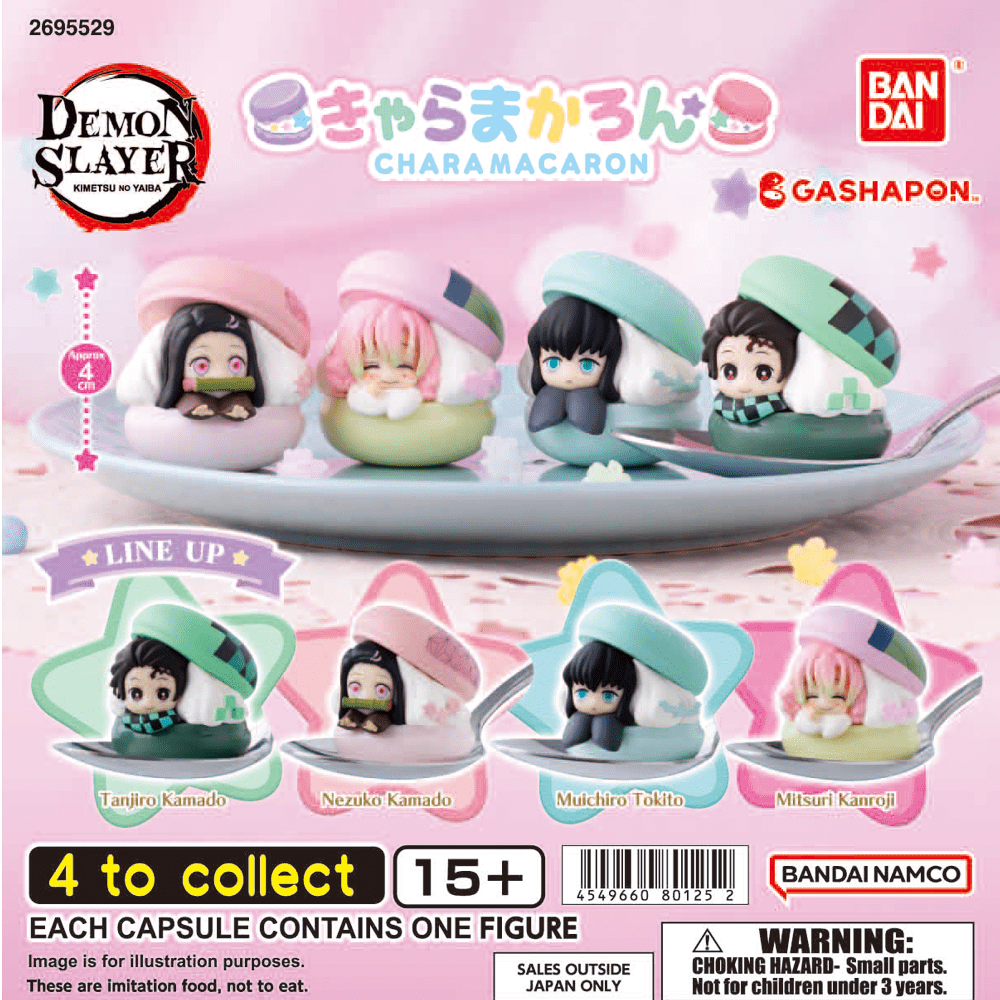 Mô hình chibi macaron Kimetsu no Yaiba – Chính hãng Bandai Gashapon
