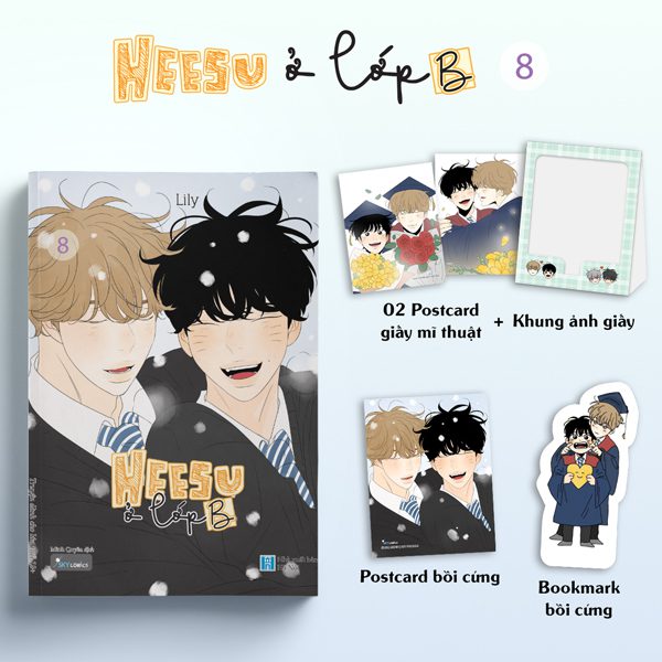 Truyện Heesu Ở Lớp B – Tập 8 – Tặng Kèm 1 Postcard Bồi Cứng + 1 Bookmark Nhân Vật Bồi Cứng + 1 Khung Ảnh Giấy + 2 Postcard Giấy Mĩ Thuật – Hà Nội