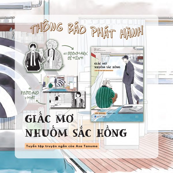 Truyện tranh Giấc Mơ Nhuốm Sắc Hồng – Tặng Kèm 2 Bookmark Bế Hình + 1 Postcard Hai Mặt – Dân Trí