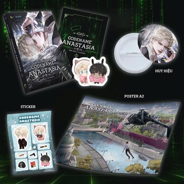 Truyện Codename Anastasia – Mật Danh Anastasia – Tập 1 – Bản Đặc Biệt – Bìa Cứng – Tặng Kèm 2 Bookmark + 1 Sticker + 1 Huy Hiệu + 1 Poster A2 – Dân Trí