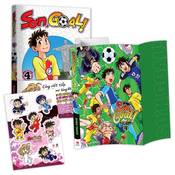Truyện tranh Sơn, Goal! – Tập 4 – Tặng Kèm Bìa Áo Đặc Biệt + Bảng Sticker – Kim Đồng