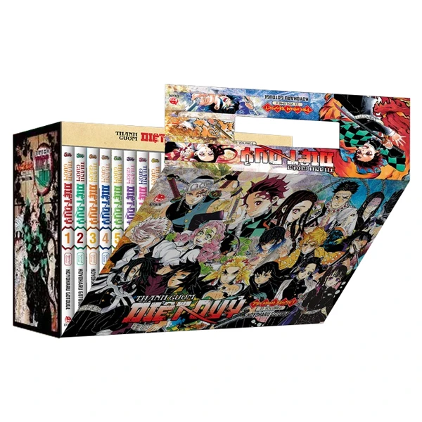 Truyện tranh Premium Boxset Thanh Gươm Diệt Quỷ – Kimetsu No Yaiba (Hộp 23 Tập) – Tặng Kèm Quà Tặng – Kim Đồng