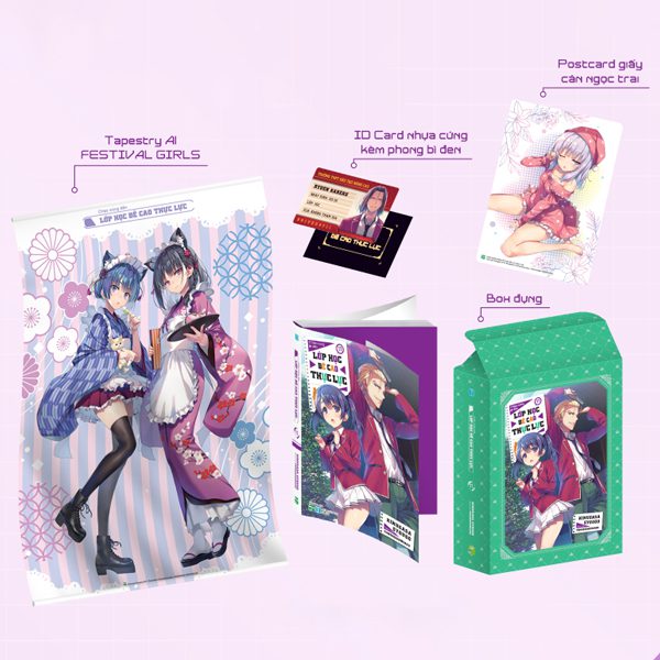 Light novel Chào Mừng Đến Lớp Học Đề Cao Thực Lực – Tập 11 – Bản Giới Hạn – Tặng Kèm Box + Tapestry A1 + ID Card Nhựa + Postcard – Hà Nội