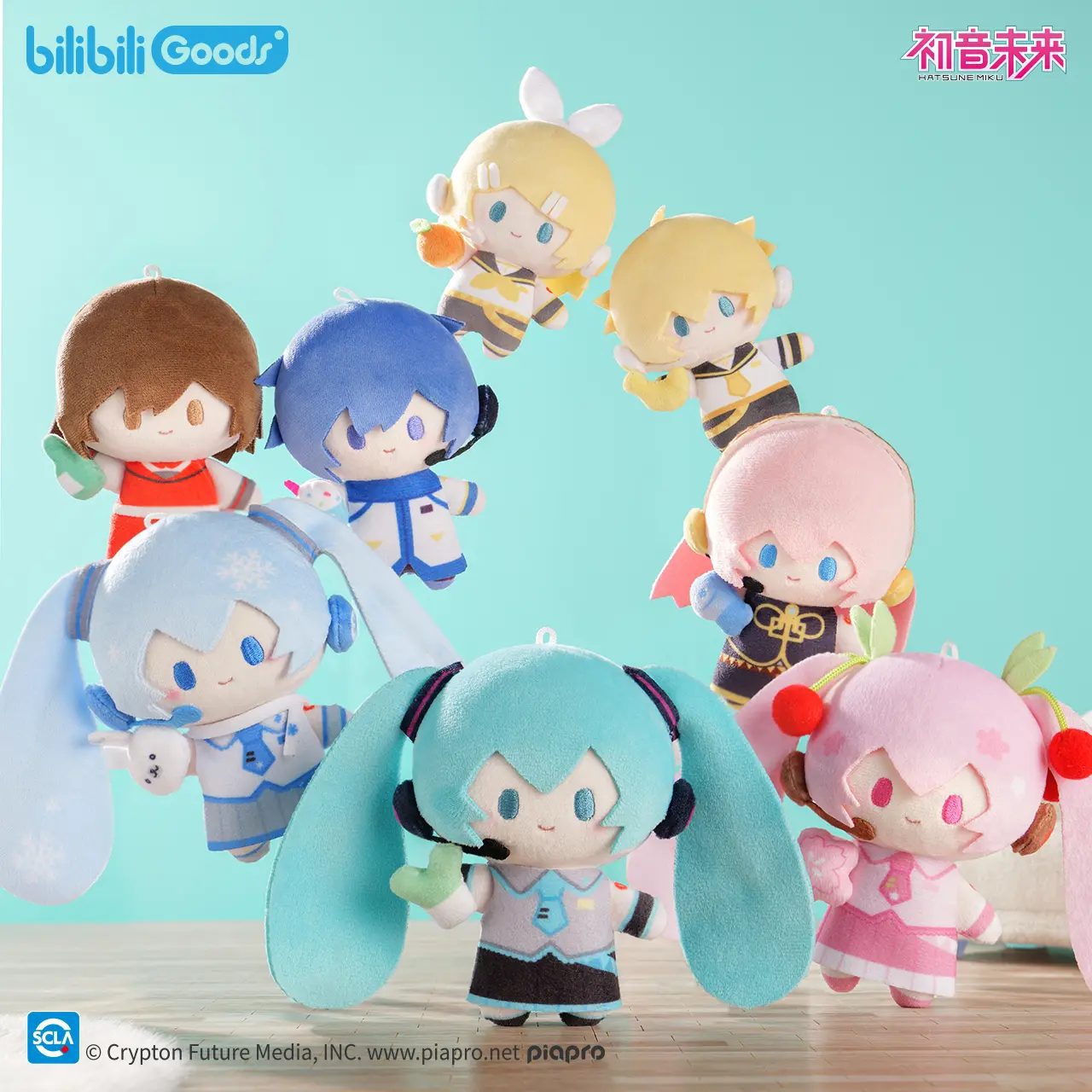 Móc khóa bông Hatsune Miku chủ đề MiniQ – Vocaloid – Chính hãng Bilibili Goods