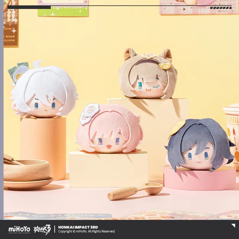 Móc khóa bông chủ đề Khuôn Mặt Tròn – Honkai Impact 3rd – Chính hãng Mihoyo