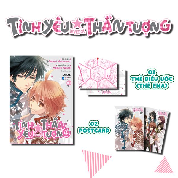 Truyện Tình Yêu Thần Tượng – Lovedol – Tặng Kèm 2 Postcard Hai Mặt + 1 Thẻ Điều Ước Ema – Dân Trí