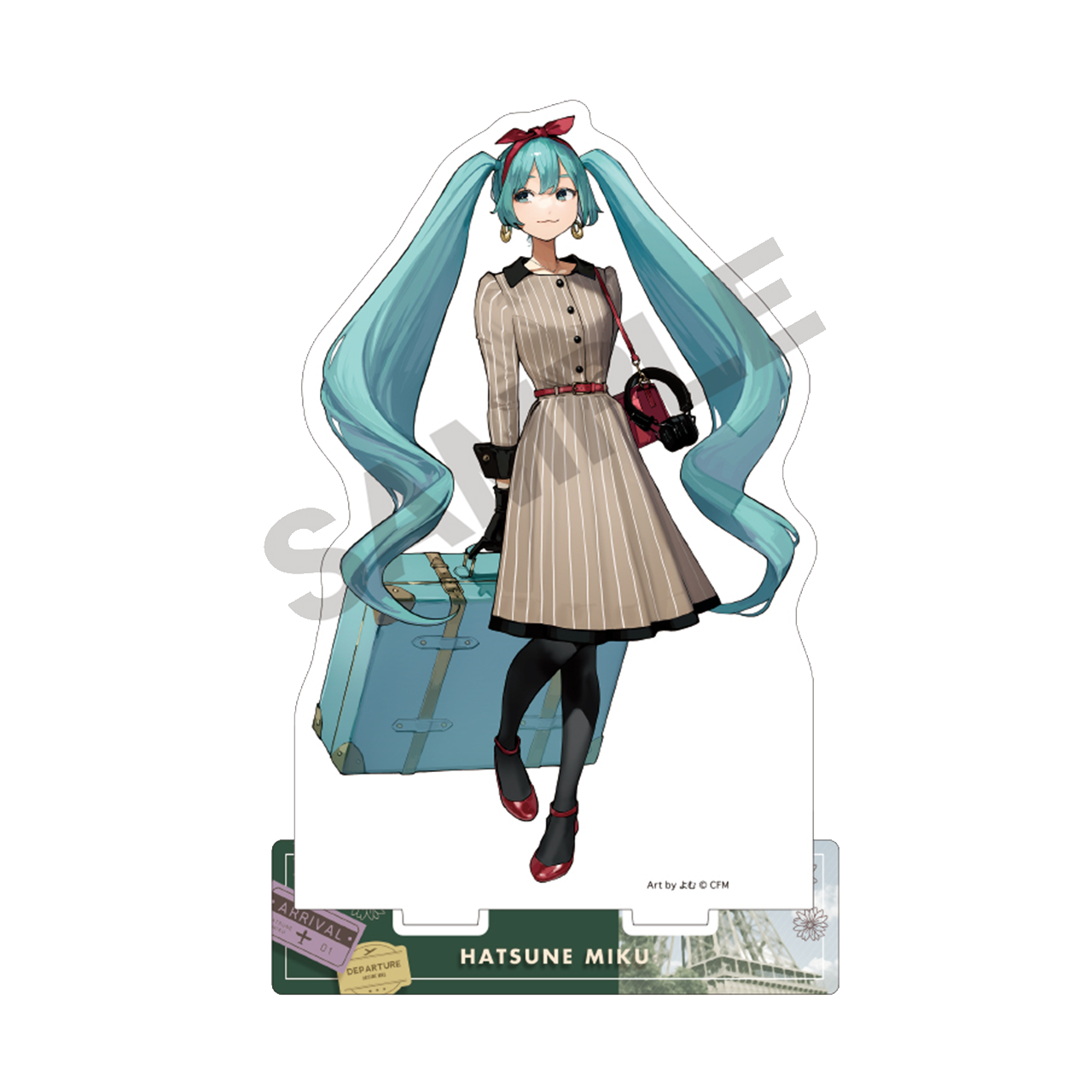 Standee nhân vât Hatsune Miku chủ đề Du lịch- Vocaloid – Chính hãng CRUX