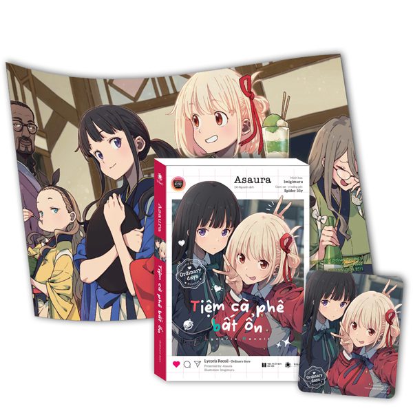 Light novel Lycoris Recoil – Ordinary Days – Tiệm Cà Phê Bất Ổn – Tặng Kèm Bookmark + Poster – Hà Nội
