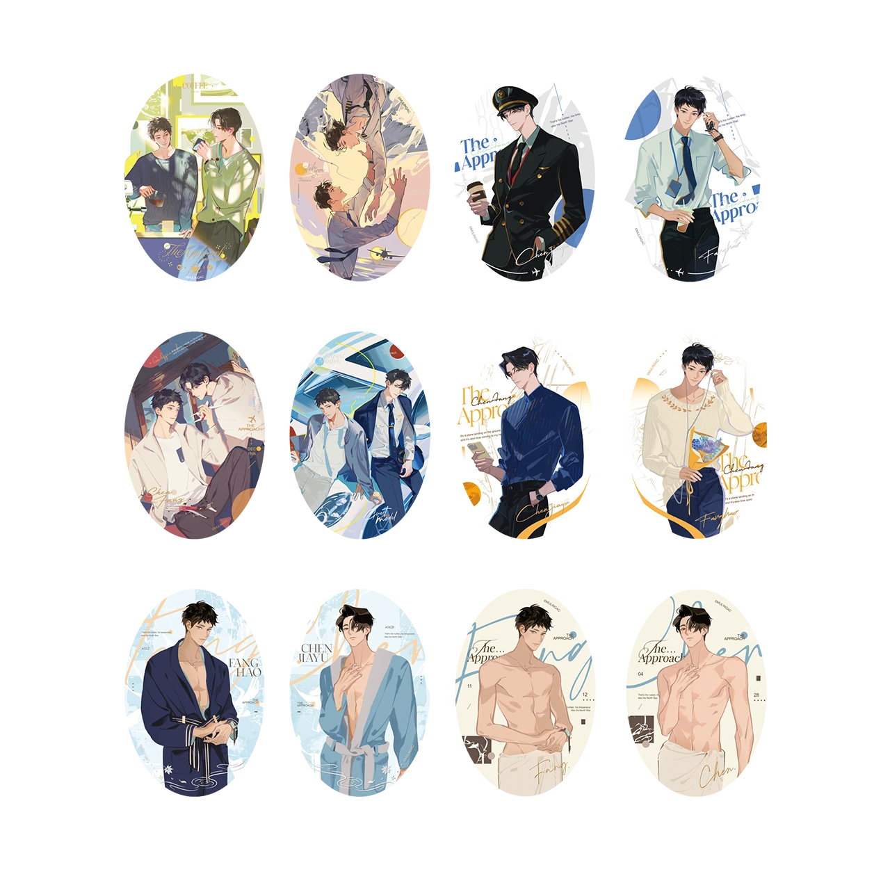 Huy hiệu elip  Đáp xuống từ độ cao mười nghìn mét – Chính hãng MULINGAC