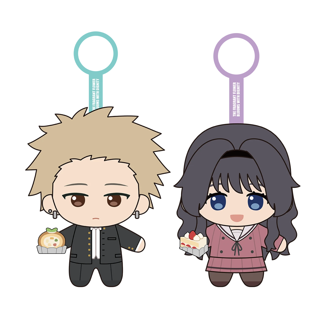 Móc khóa bông nhân vật Kaoruko & Rintaro – Hoa Thơm Kiêu Hãnh – Chính hãng SUNRISE POP