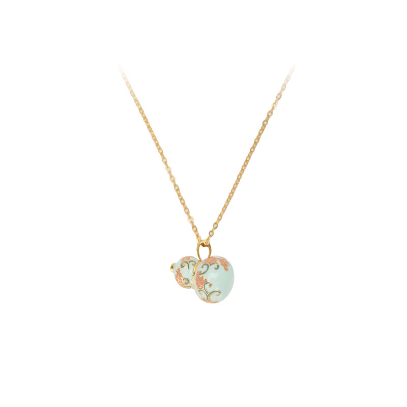 Dây chuyền chủ đề Sen Vàng Ban Phúc thuộc series Giấc Mơ Phương Đông – Chính hãng The British Museum