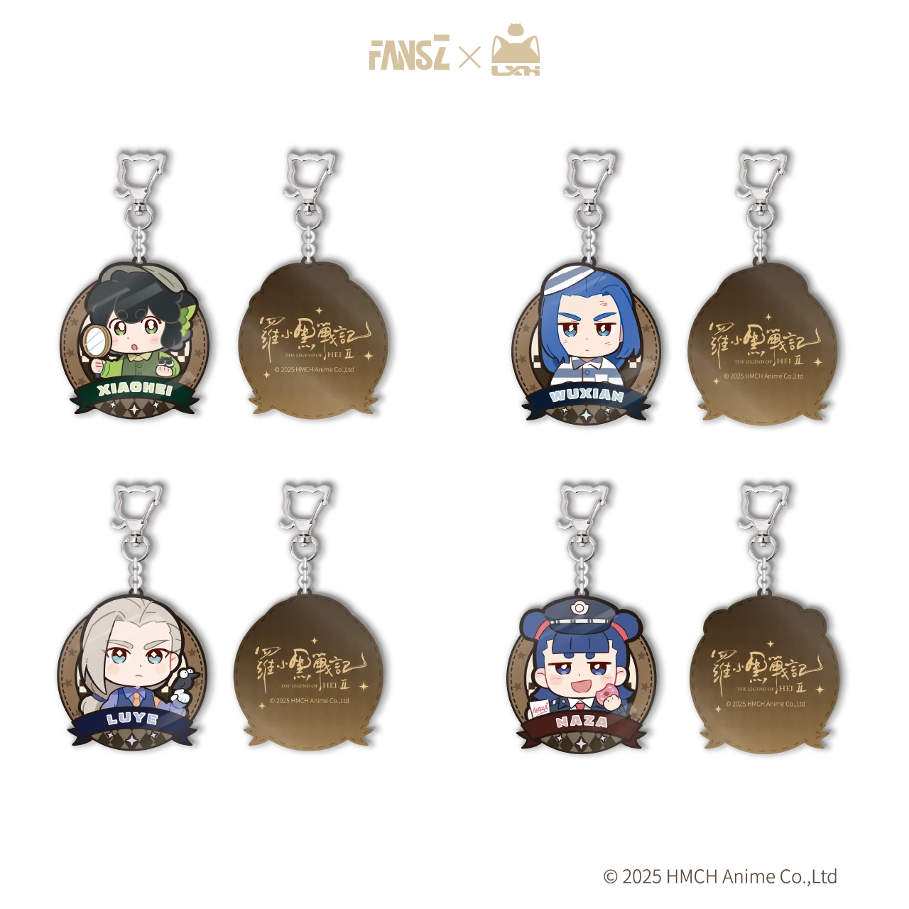 Móc khóa La Tiểu Hắc chiến ký chủ đề Hồ Sơ Thám Án Yêu Linh – Chính hãng FansZ