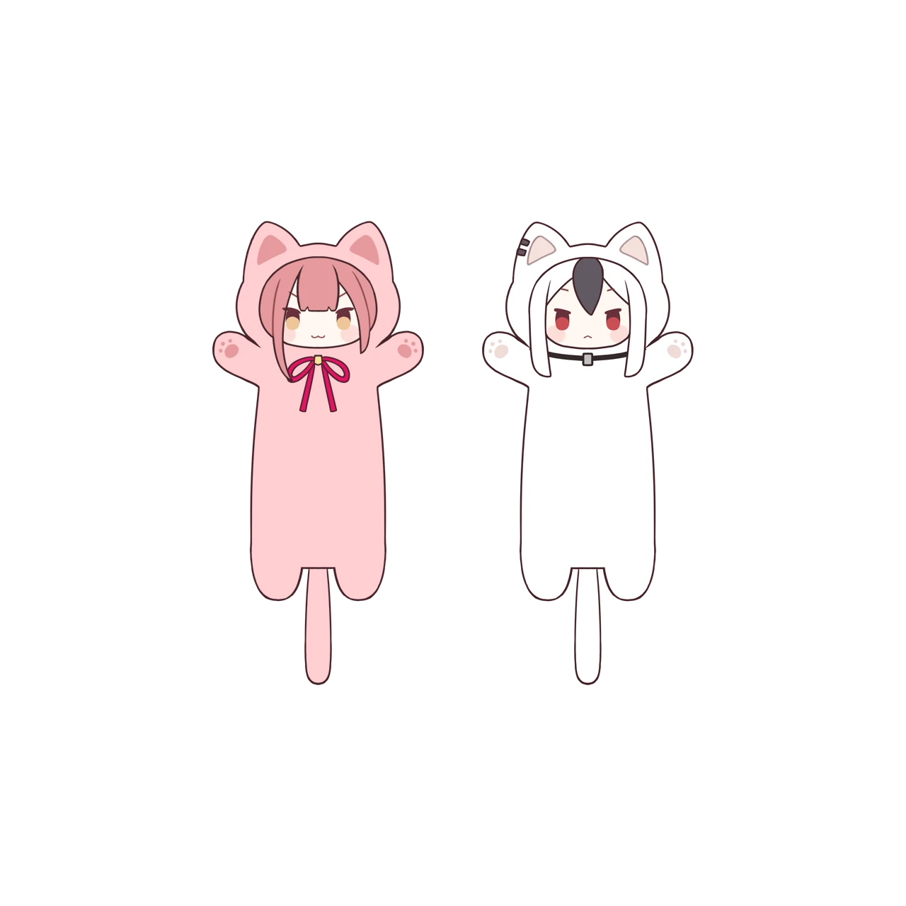 Gối ôm que thức ăn mèo Love Aru chủ đề Schale có Mèo – Chính hãng Blue Archive