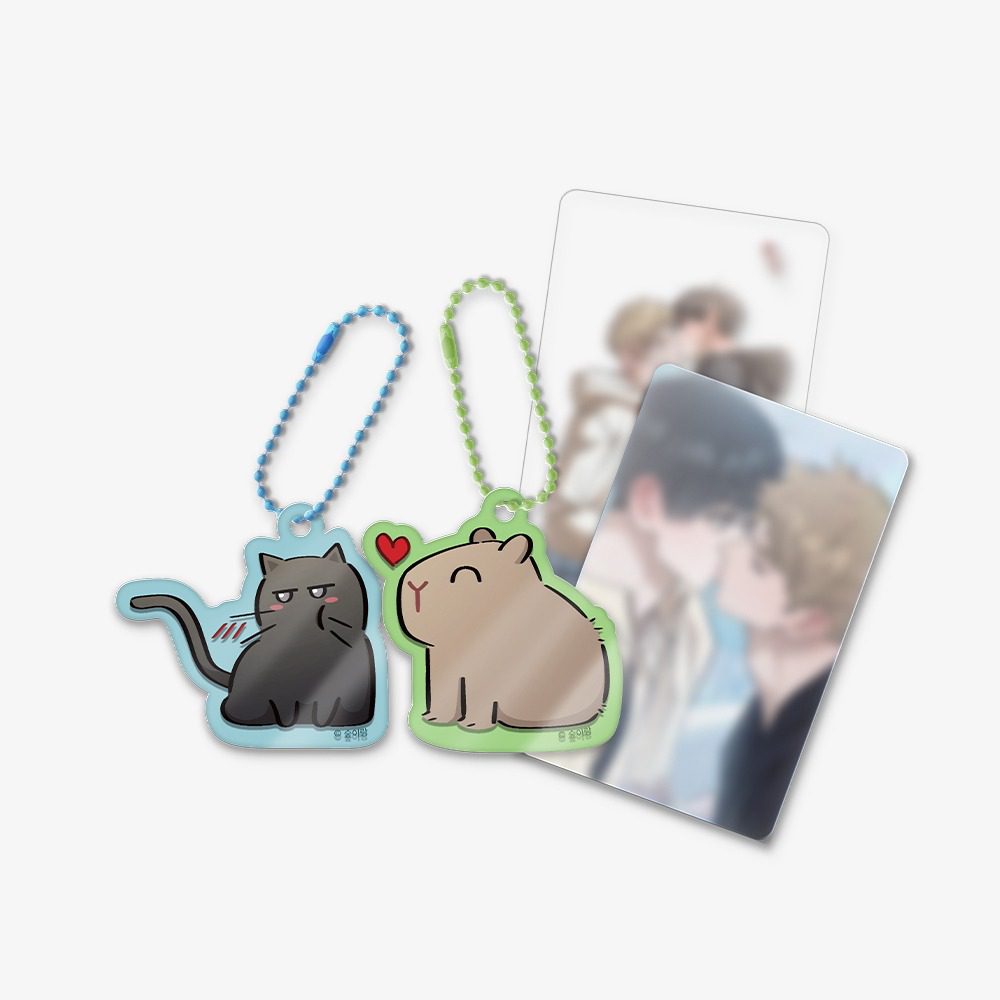 Set Móc Khóa Acrylic Nam Châm ‘Hôn Môi’ Nhiệm vụ Hongsil – Chính hãng Lezhin